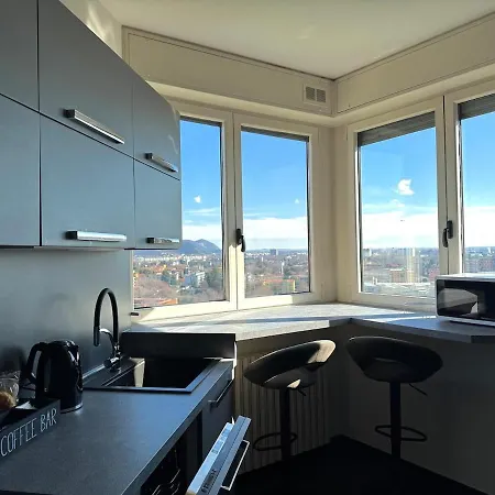 Panoramic Penthouse - Jacuzzi - Private Parking Apartament