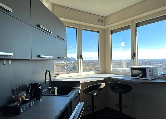 Panoramic Penthouse - Jacuzzi - Private Parking Appartement